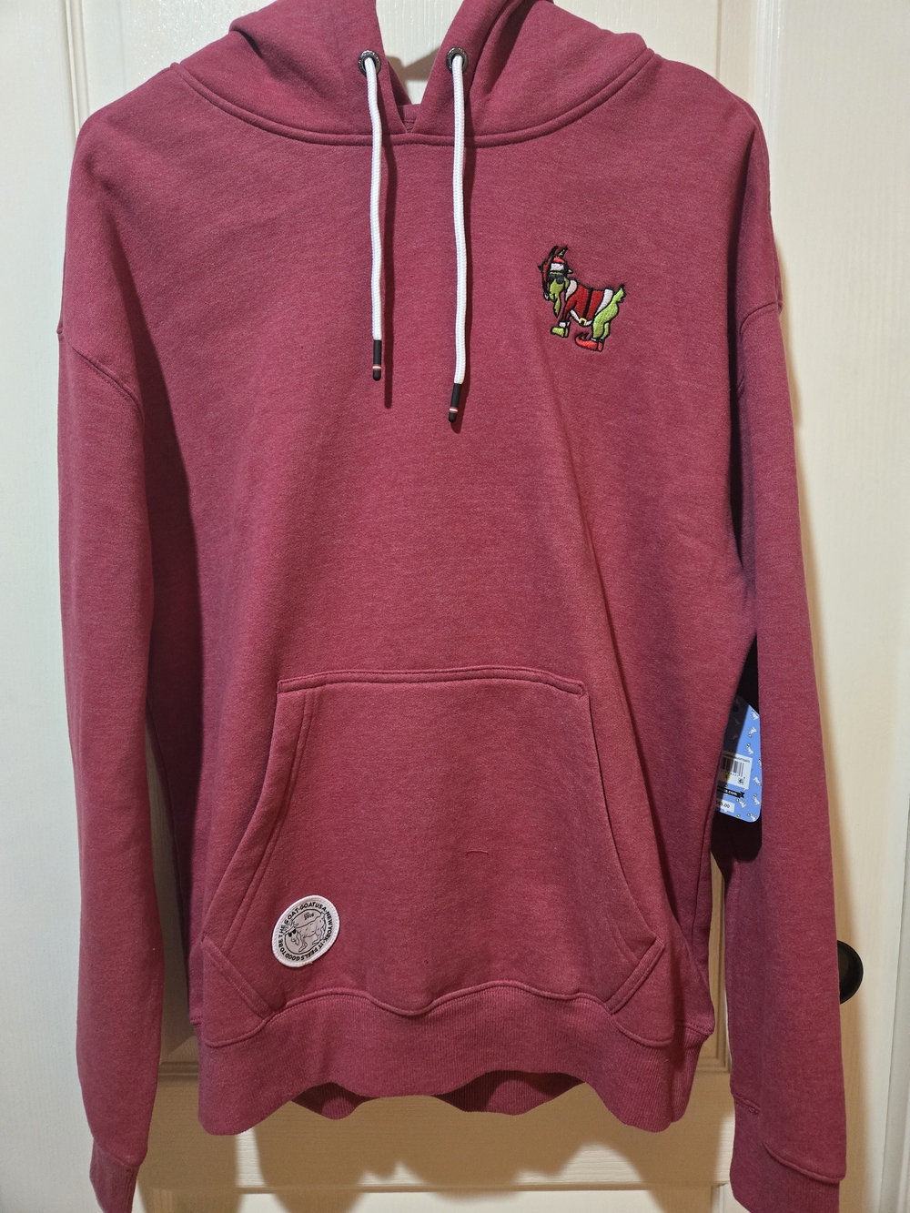 Goat Usa Men's Naughty Santa Pullover Hoodie - Size Small - BNWT